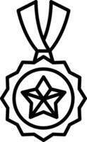 Medal Line Icon vector