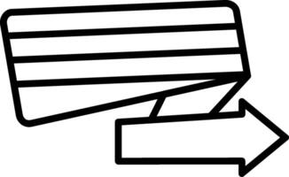 Right Arrow Line Icon vector