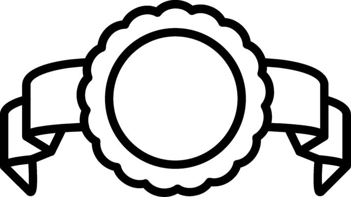 Lineal Ribbon Line Icon