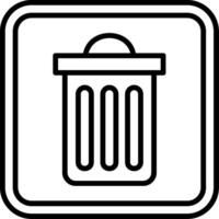 Trash Line Icon vector