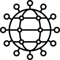 Transactional Data Line Icon vector