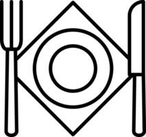 Cutlery Line Icon vector