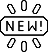 New Line Icon vector