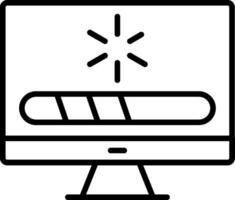 Loading Line Icon vector