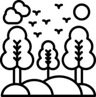 Nature Line Icon vector
