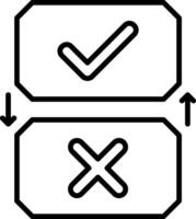 Buttons Line Icon vector