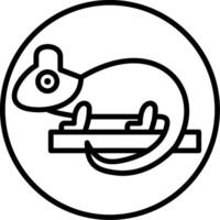 Lizard Line Icon vector