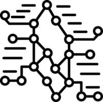 Underground Line Icon vector