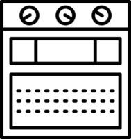 Oven Line Icon vector