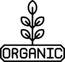 Organic Line Icon vector