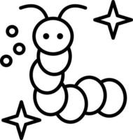 Caterpillar Line Icon vector
