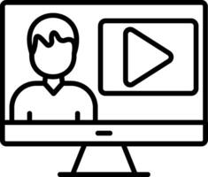Demo Line Icon vector