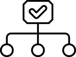Hierarchy Line Icon vector