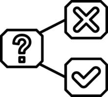 Check Line Icon vector