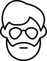 Man Line Icon vector
