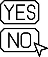 No Line Icon vector