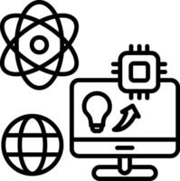 Prompt Line Icon vector