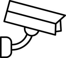 Security Camera Line Icon vector