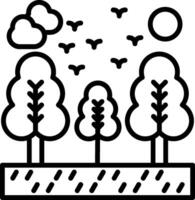 Pathway Line Icon vector