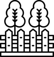 Fence Line Icon vector