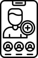 Stories Line Icon vector