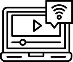 Free Wifi Line Icon vector