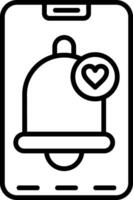 Reminder Line Icon vector