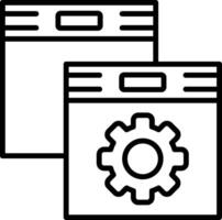 Platform Line Icon vector