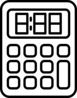 Calculator Line Icon vector
