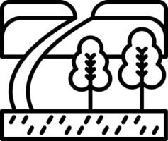 Path Line Icon vector