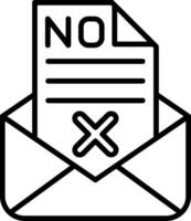 Mail Line Icon vector