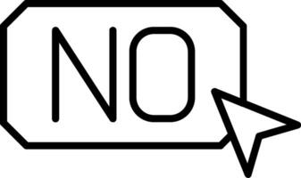 Click Line Icon vector