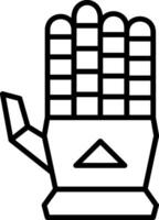 Hand Line Icon vector