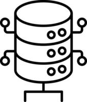 Cloud Computing Line Icon vector