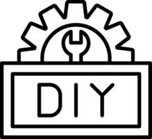 Do It Yourself Line Icon vector