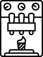 Ice Cream Maker Line Icon vector