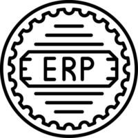 Erp Line Icon vector