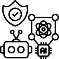 Algorithm Line Icon vector