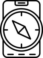 Explore Line Icon vector