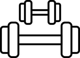 Dumbbells Line Icon vector