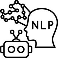 Nlp Line Icon vector