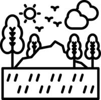Pathway Line Icon vector