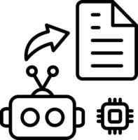 Data Collection Line Icon vector