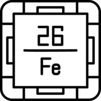 Iron Line Icon vector