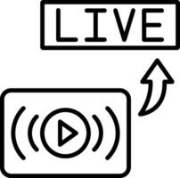Live Line Icon vector