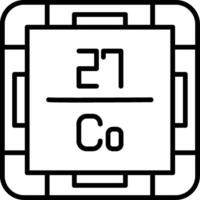 Cobalt Line Icon vector