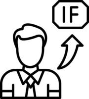 If Line Icon vector