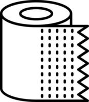 Roll Line Icon vector