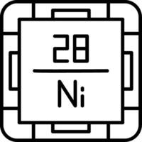 Nickel Line Icon vector