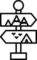 Direction Line Icon vector